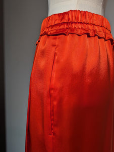 ENFOLD  GATHER WIDE-TROUSERS