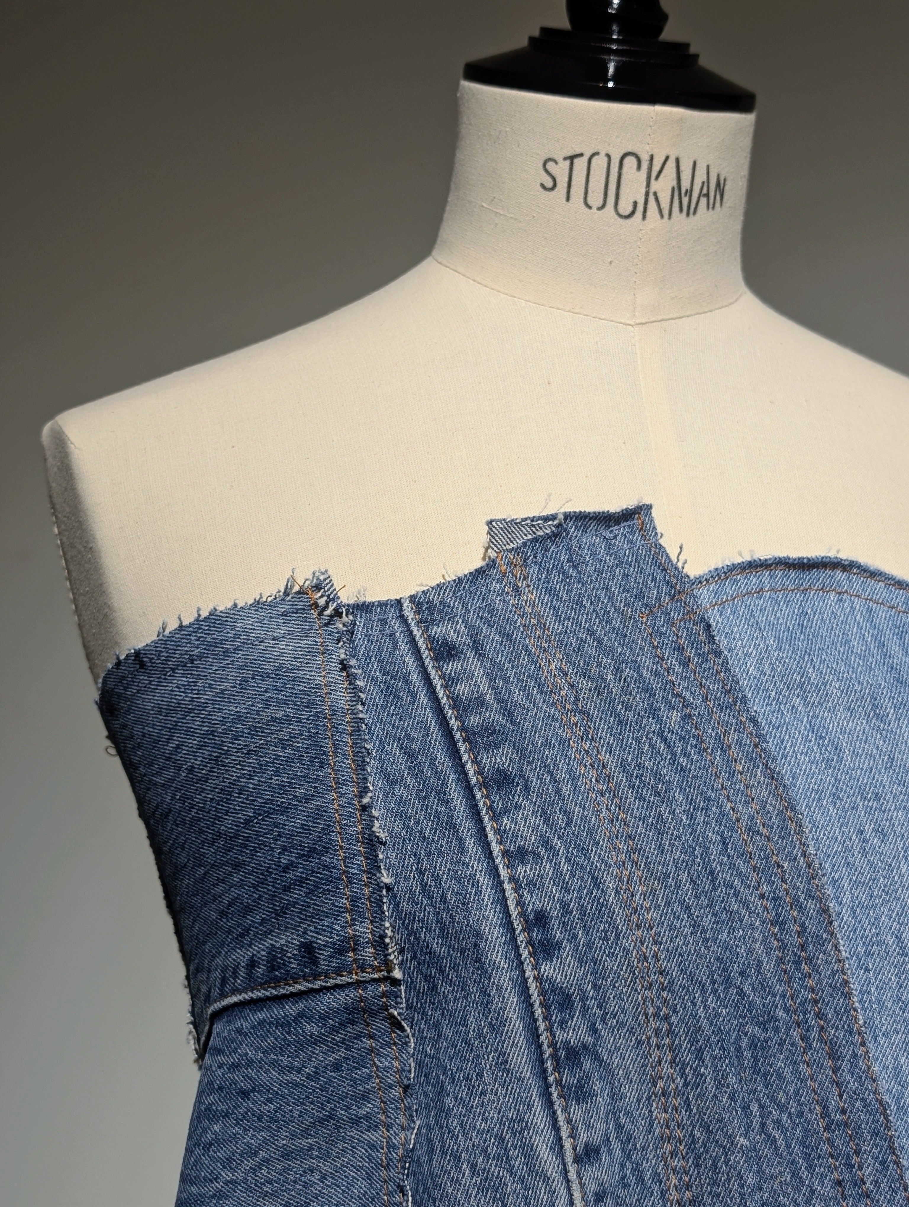 QUIITO DENIM BUSTIER