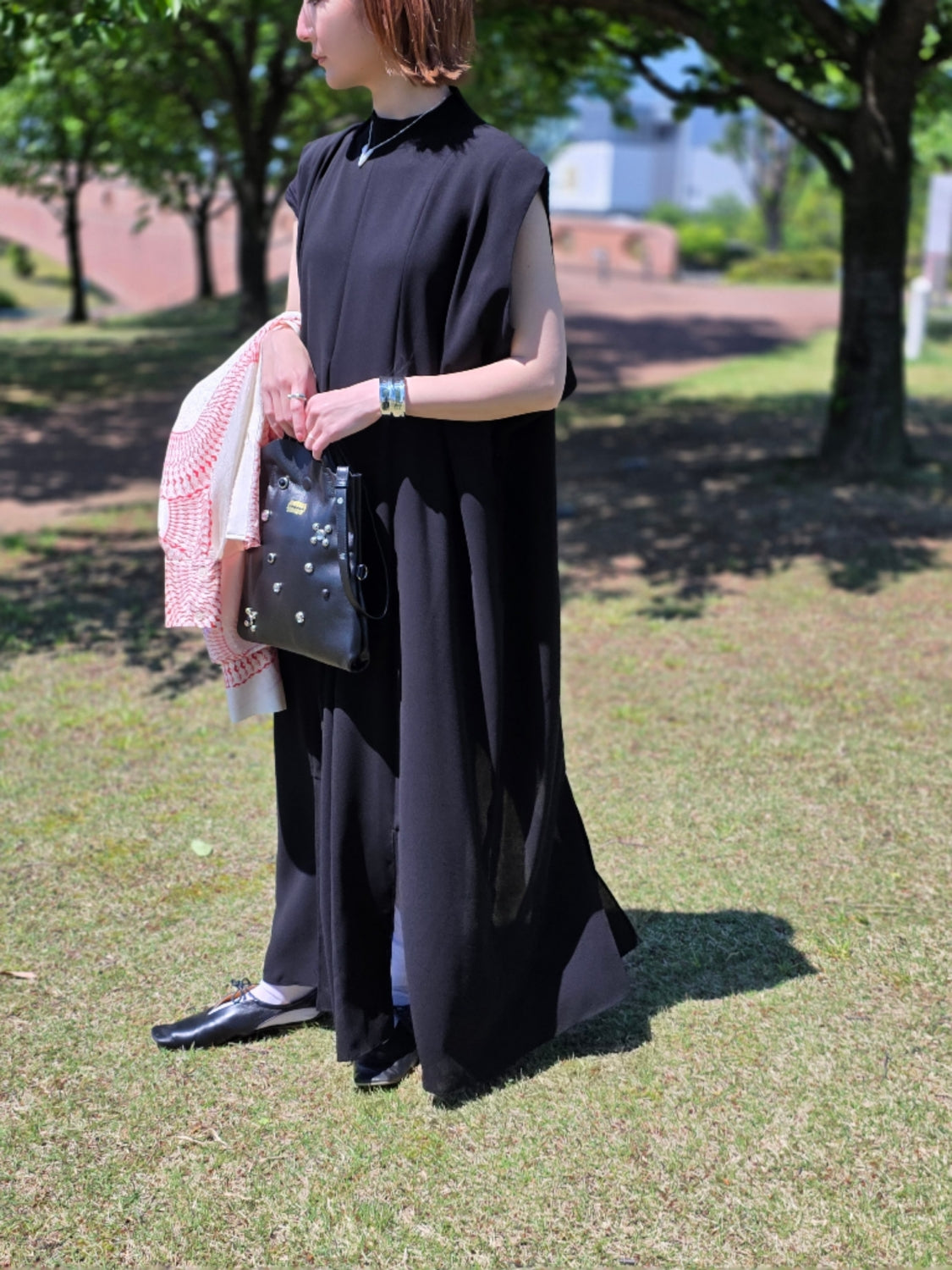 ENFOLD  SHREDDER HEM DRESS