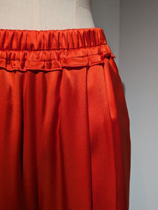 ENFOLD  GATHER WIDE-TROUSERS