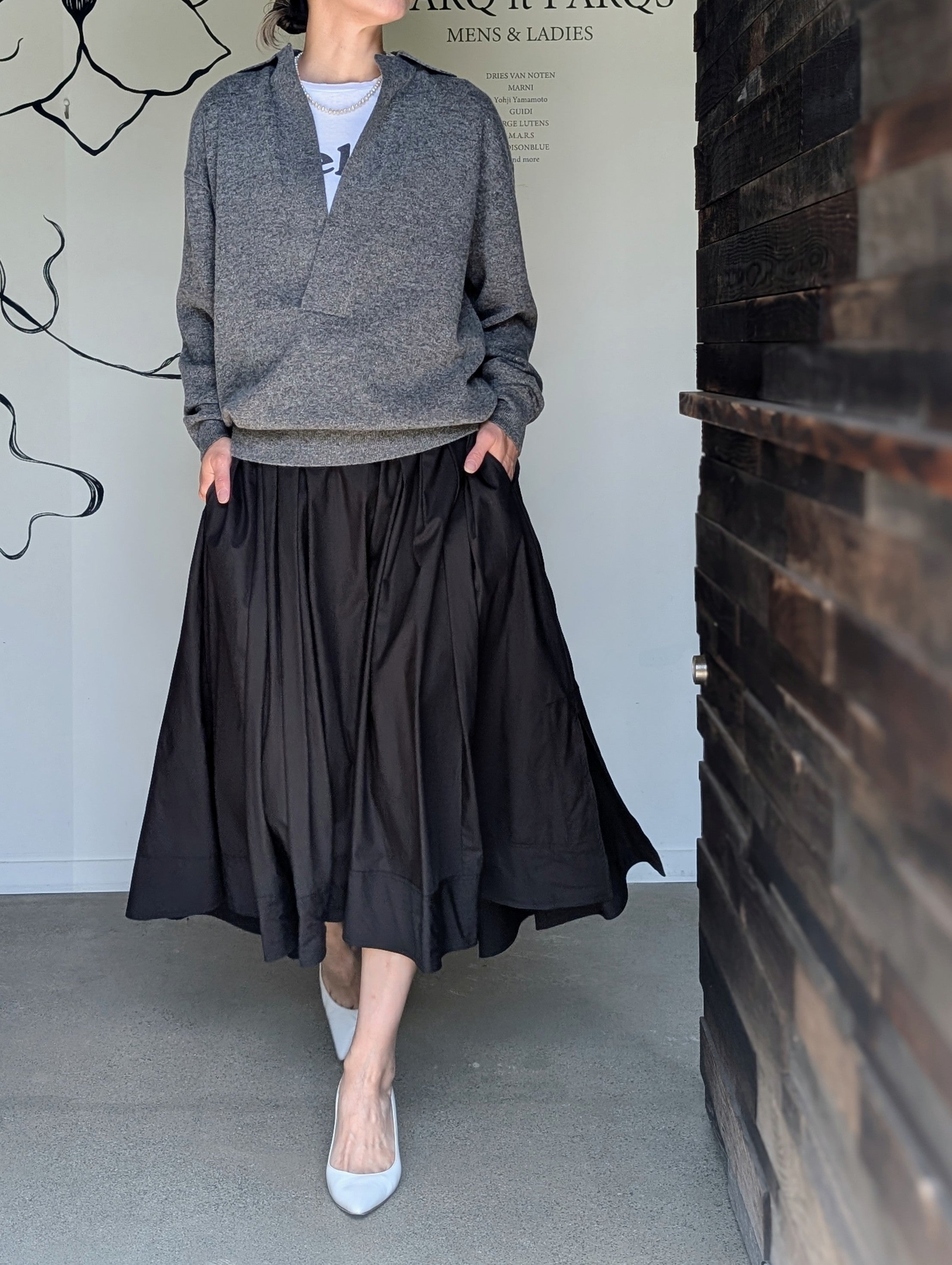 MADISONBLUE  TUCK VOLUME SKIRT