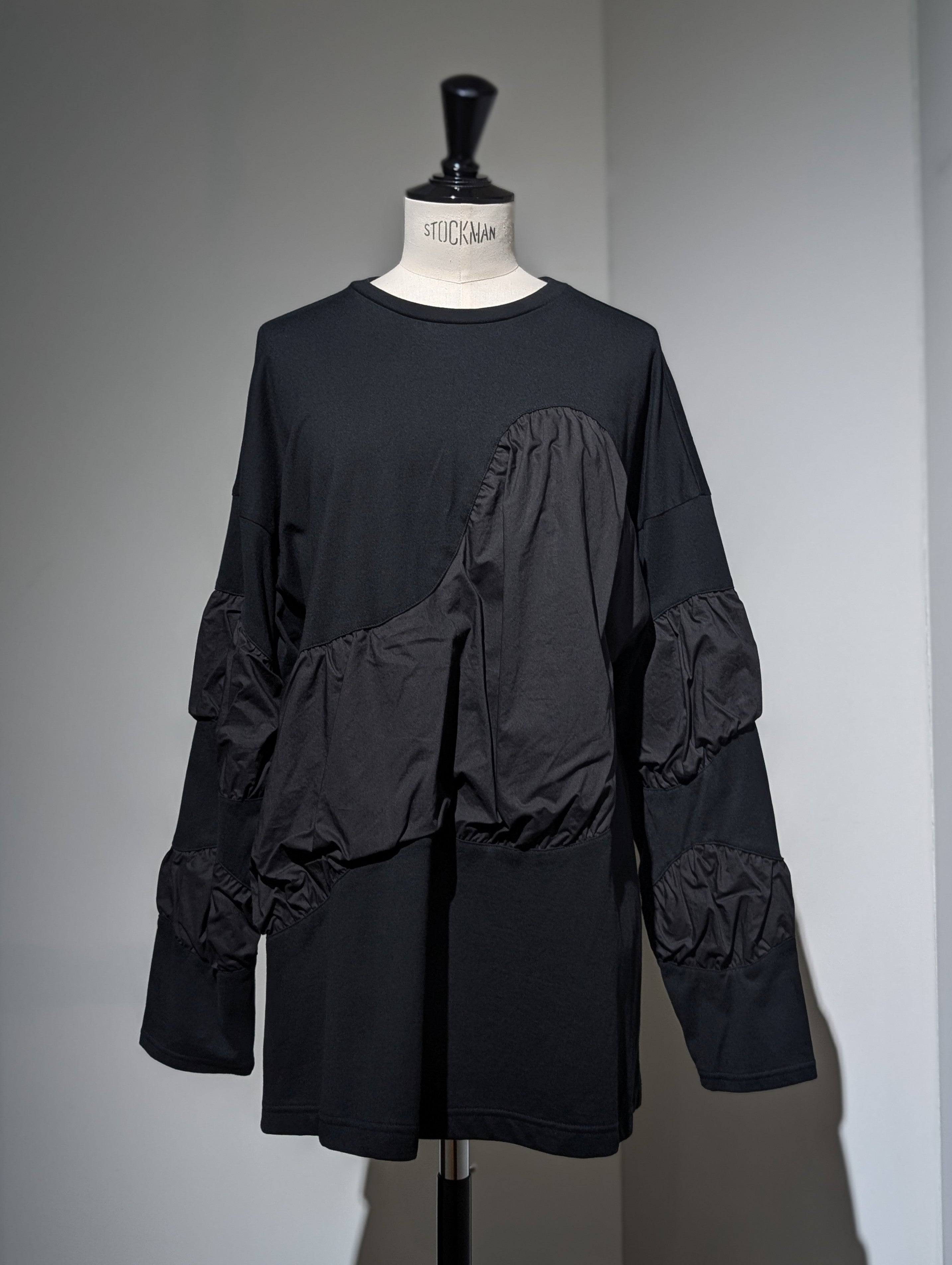 ENFOLD  PUFF-VOLUME LONG-SLEEVE-T-SHIRT