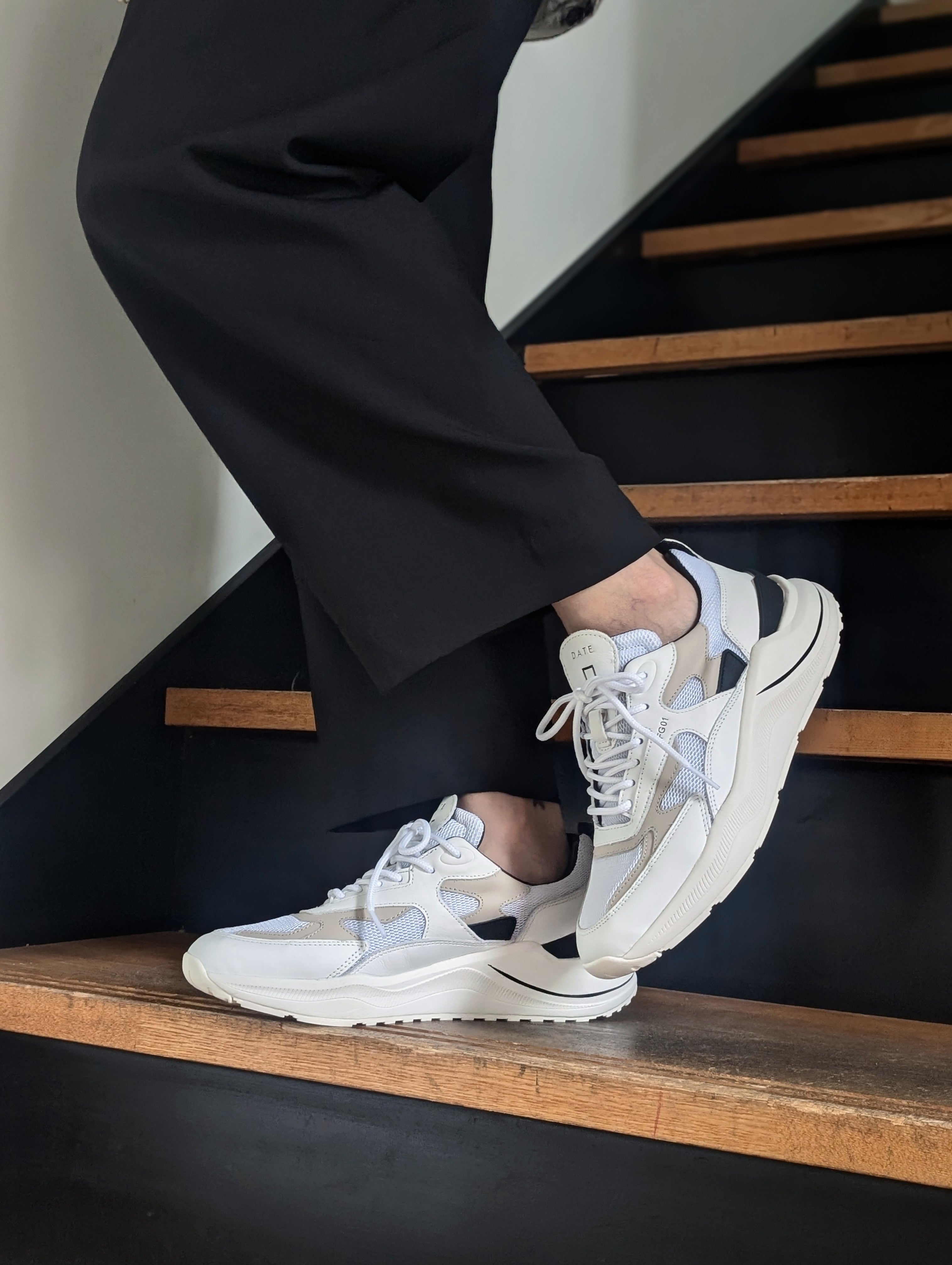 D.A.T.E.【FUGA MESH WHITE×BLACK】