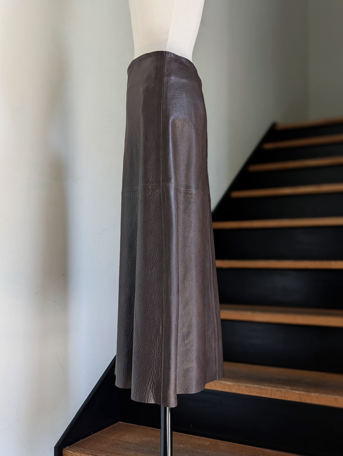 MADISONBLUE  A LINE SKIRT LEATHER