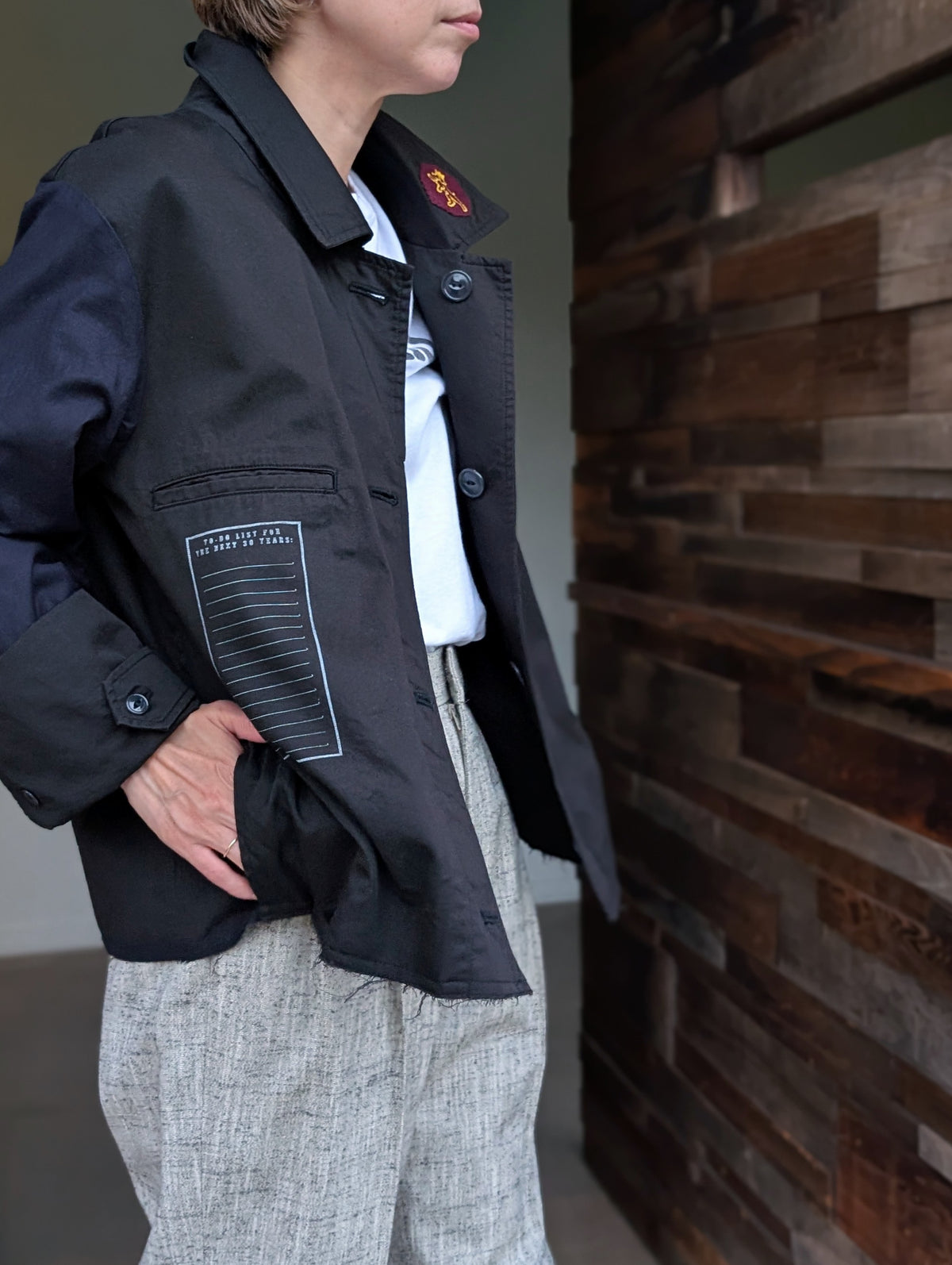 MADISONBLUE  REMAKE SHOP COAT