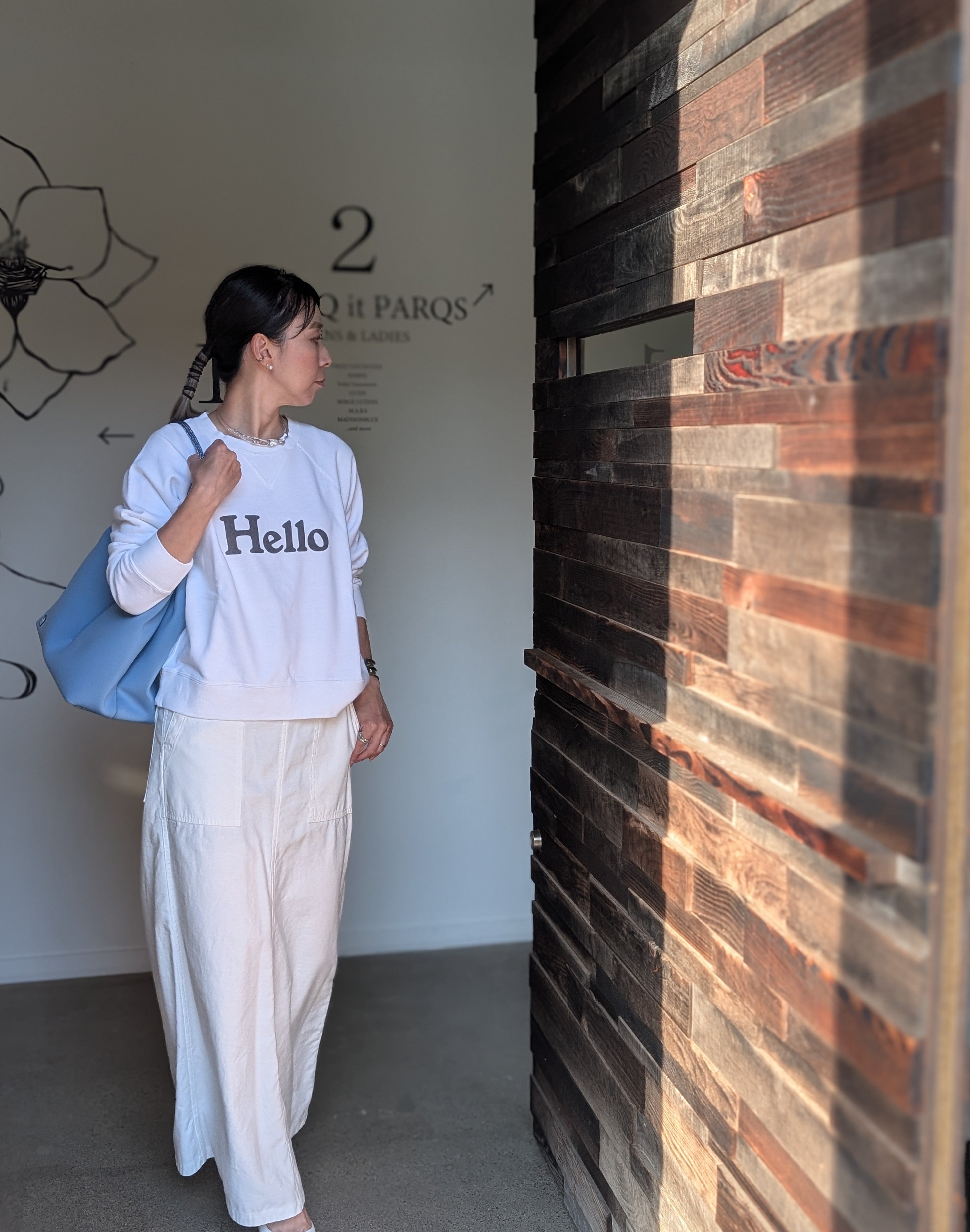 MADISONBLUE  HELLO SWEAT L/S URAKE DYED