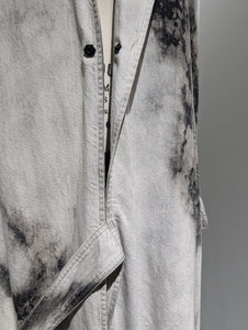 Y's 　 8oz DENIM BLEACHED LONG JACKET