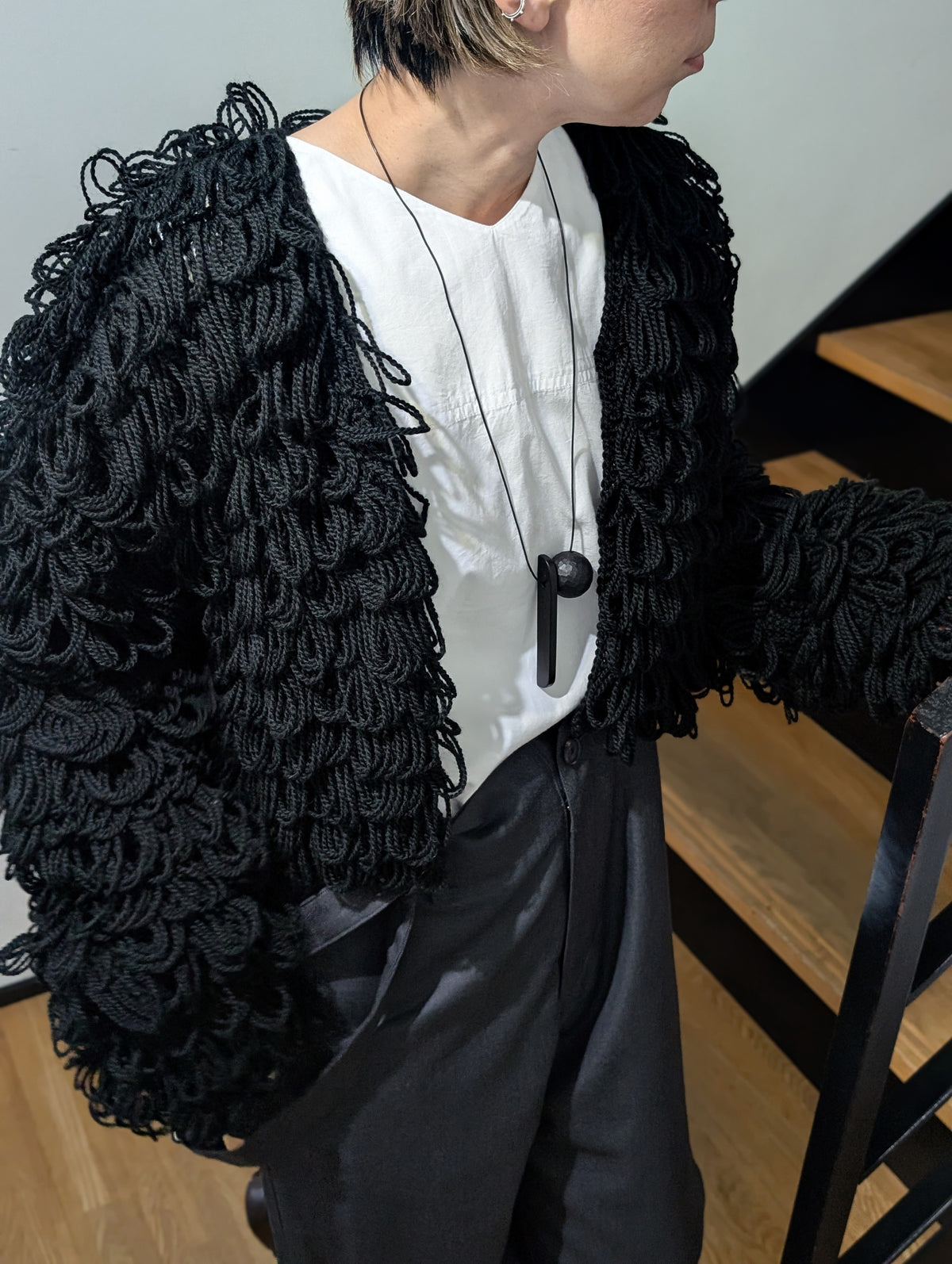 SEEALL SAW61 KN803 LOOPS CARDIGAN