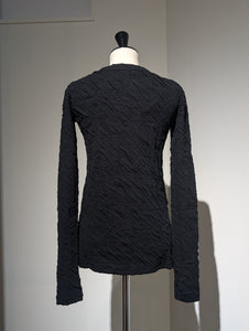 SEEALL  SAW51 TS906 (MM-005) JACQUARD U-NECK TEEレディ