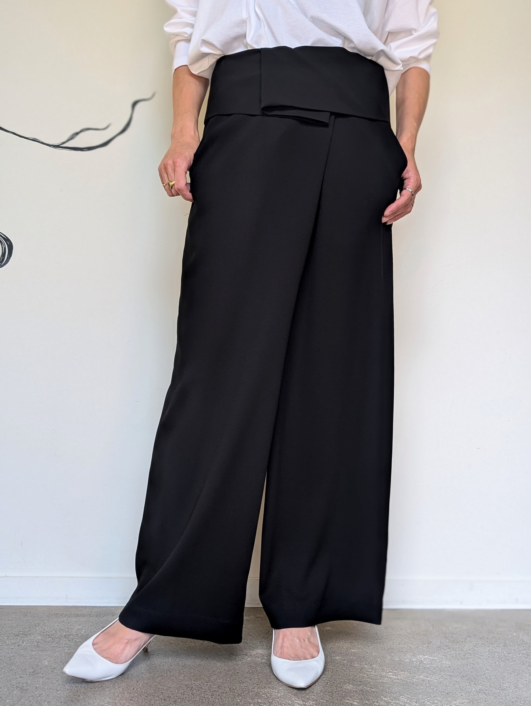 ENFÖLD 上下セット 25AW】ENFOLD エンフォルド / SHIRT-LAYERED WIDE-PANTS | TRENT