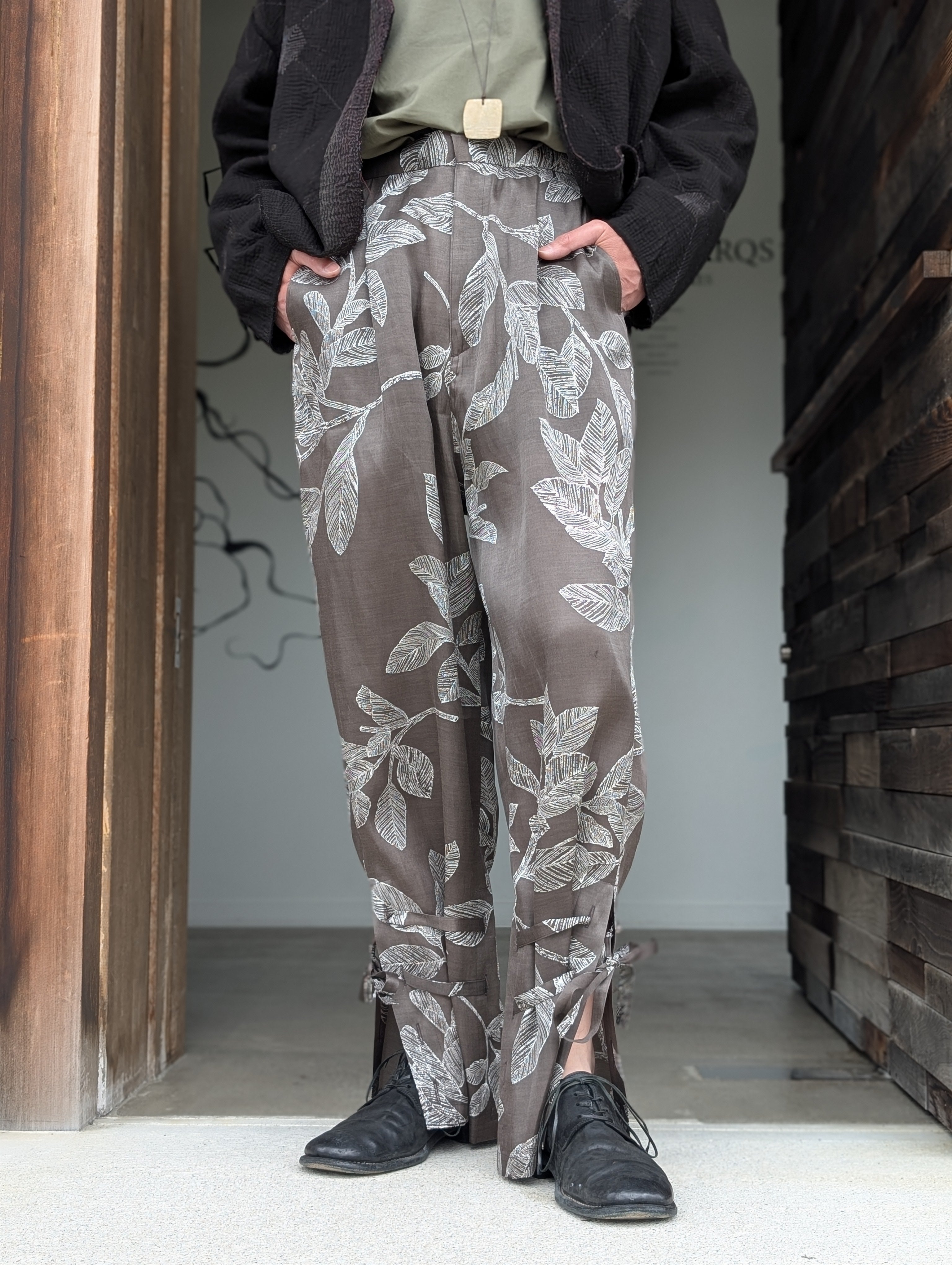 SEEALL SAU53 PT189(FS-001) LACE-UP EASY PANTS