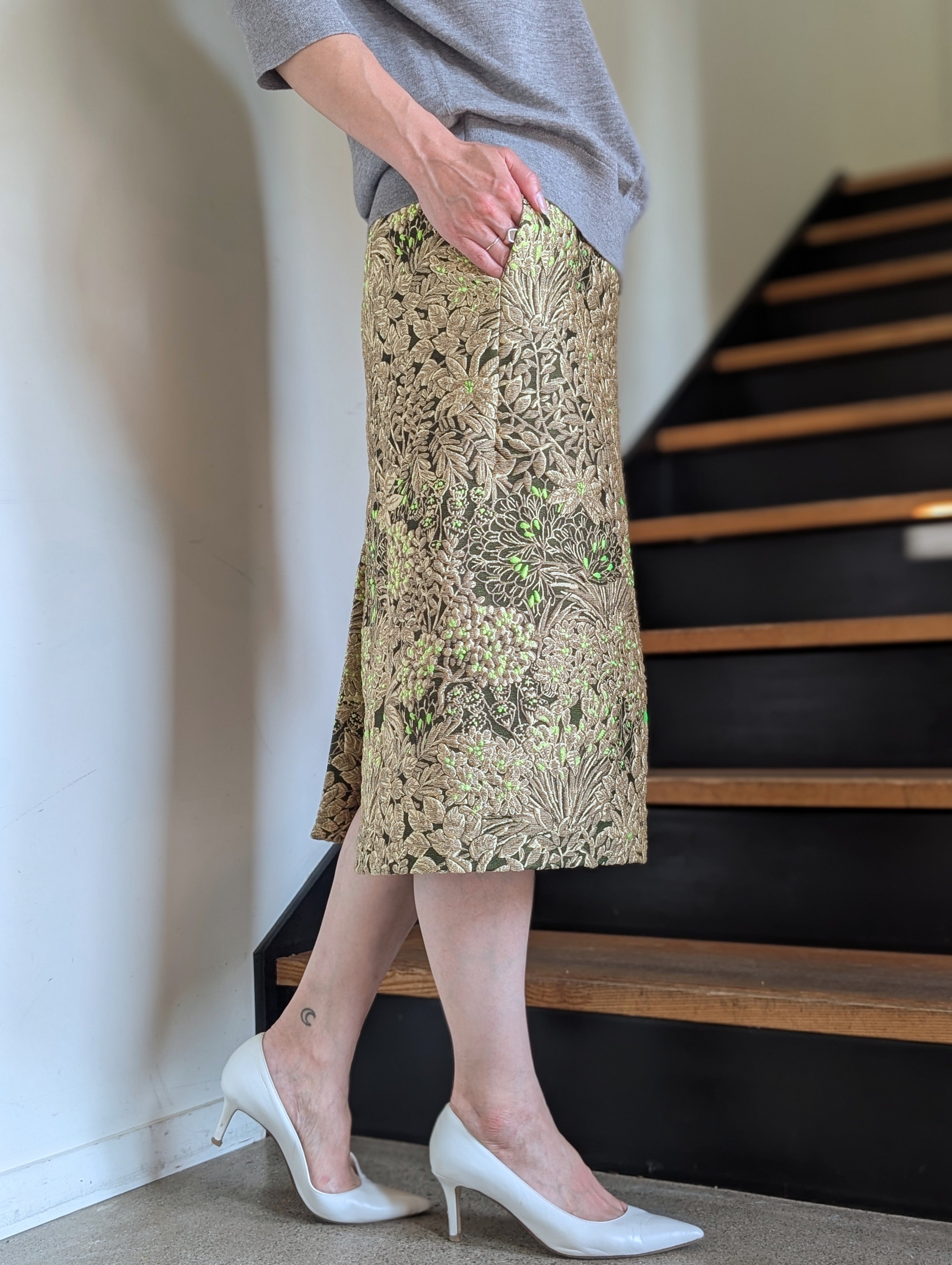 DRIES VAN NOTEN②【262-010807】SENTISTA 4020 W.W.SKIRT