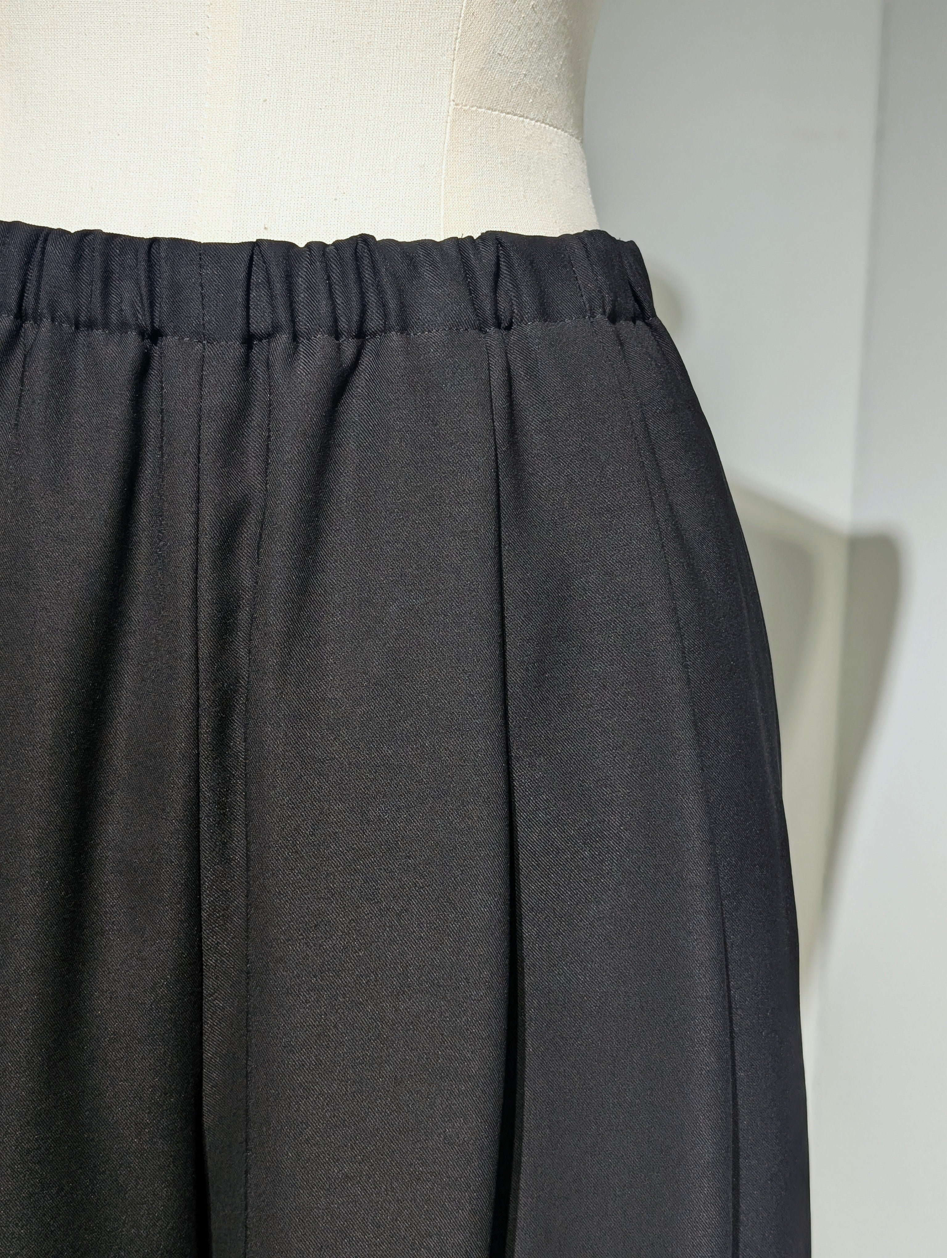 ENFOLD  RELAX ELASTIC WIDE-TROUSER