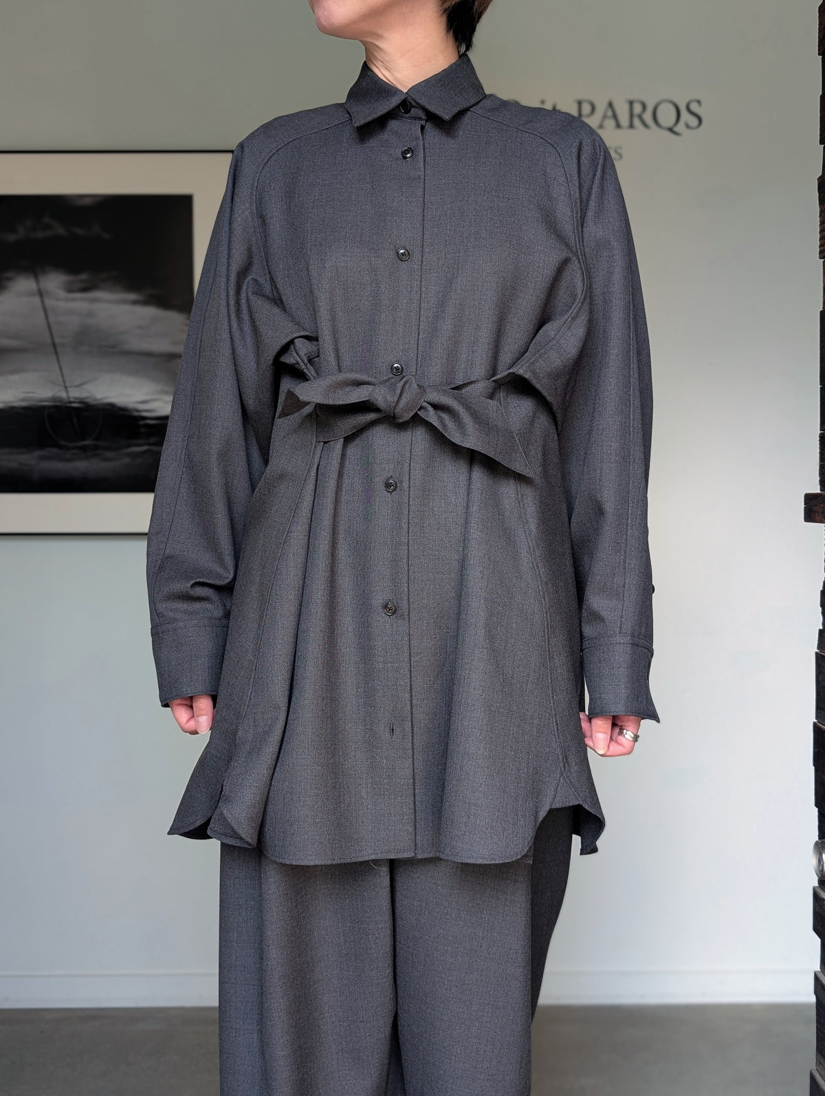 AEHRR 【087 Draping York Raglan Sleeve Shirt】