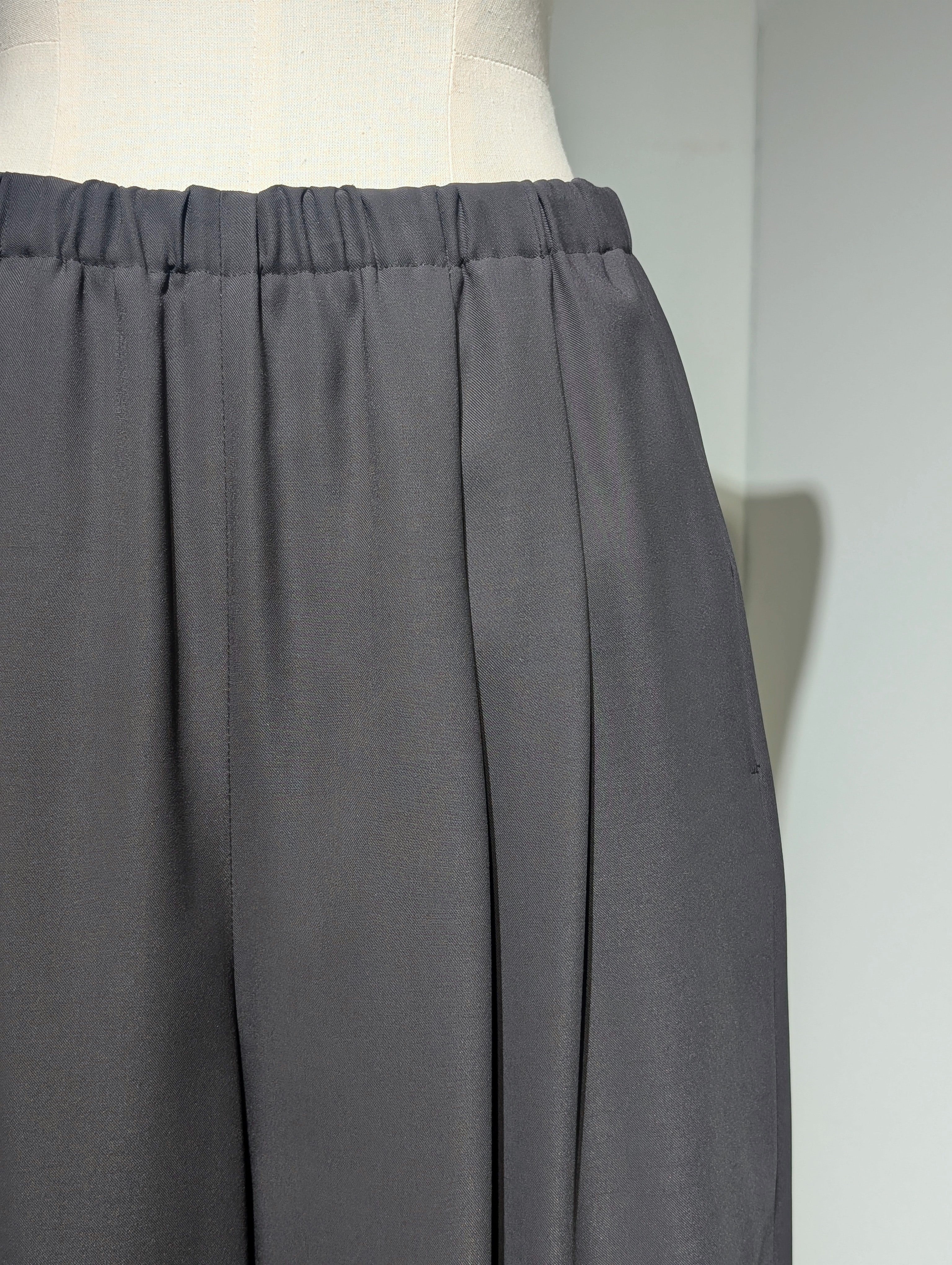 ENFOLD  RELAX ELASTIC WIDE-TROUSER