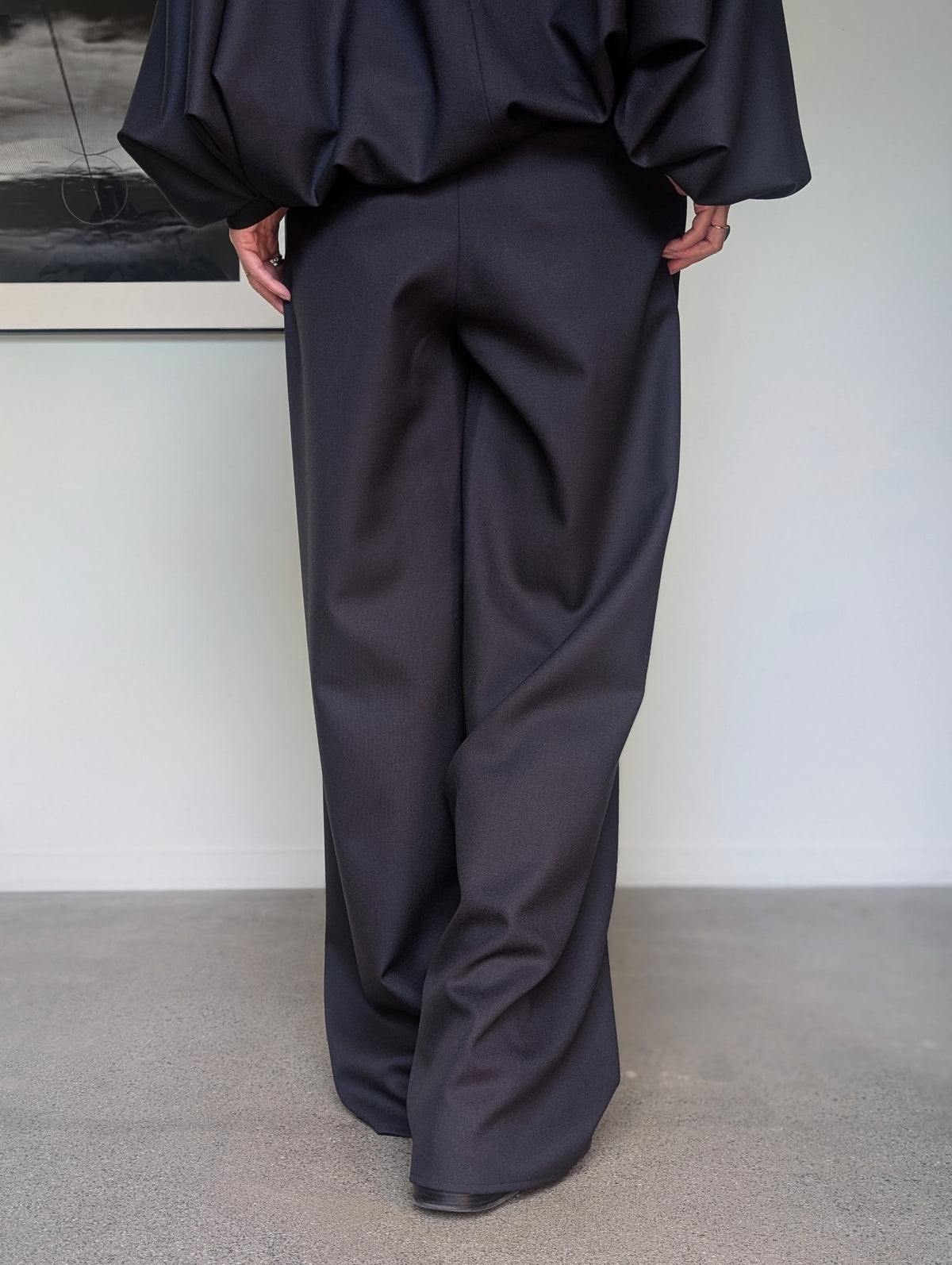 AEHRR 【089 Draping One Tuck Box Pleat Trousers】