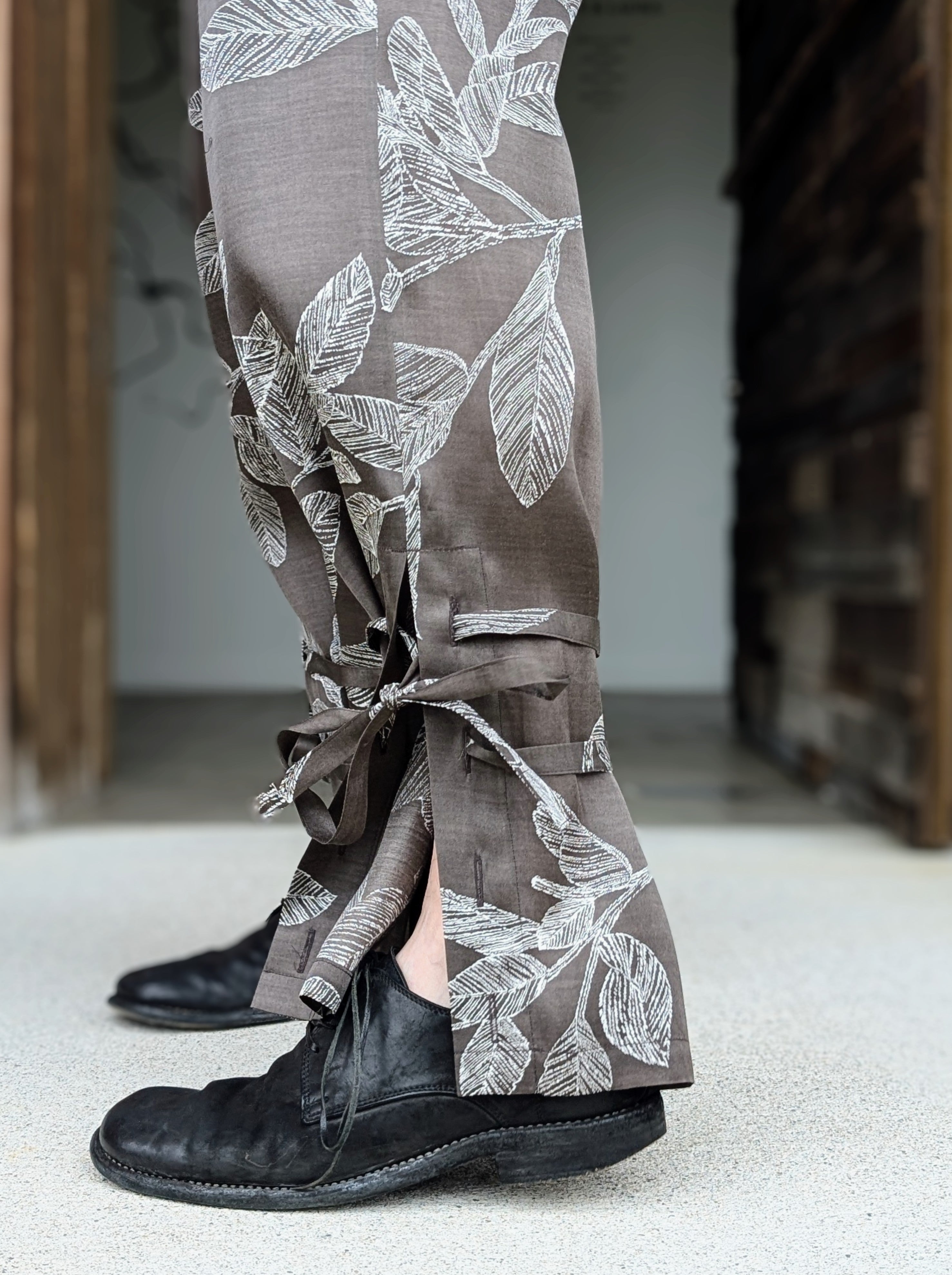 SEEALL SAU53 PT189(FS-001) LACE-UP EASY PANTS