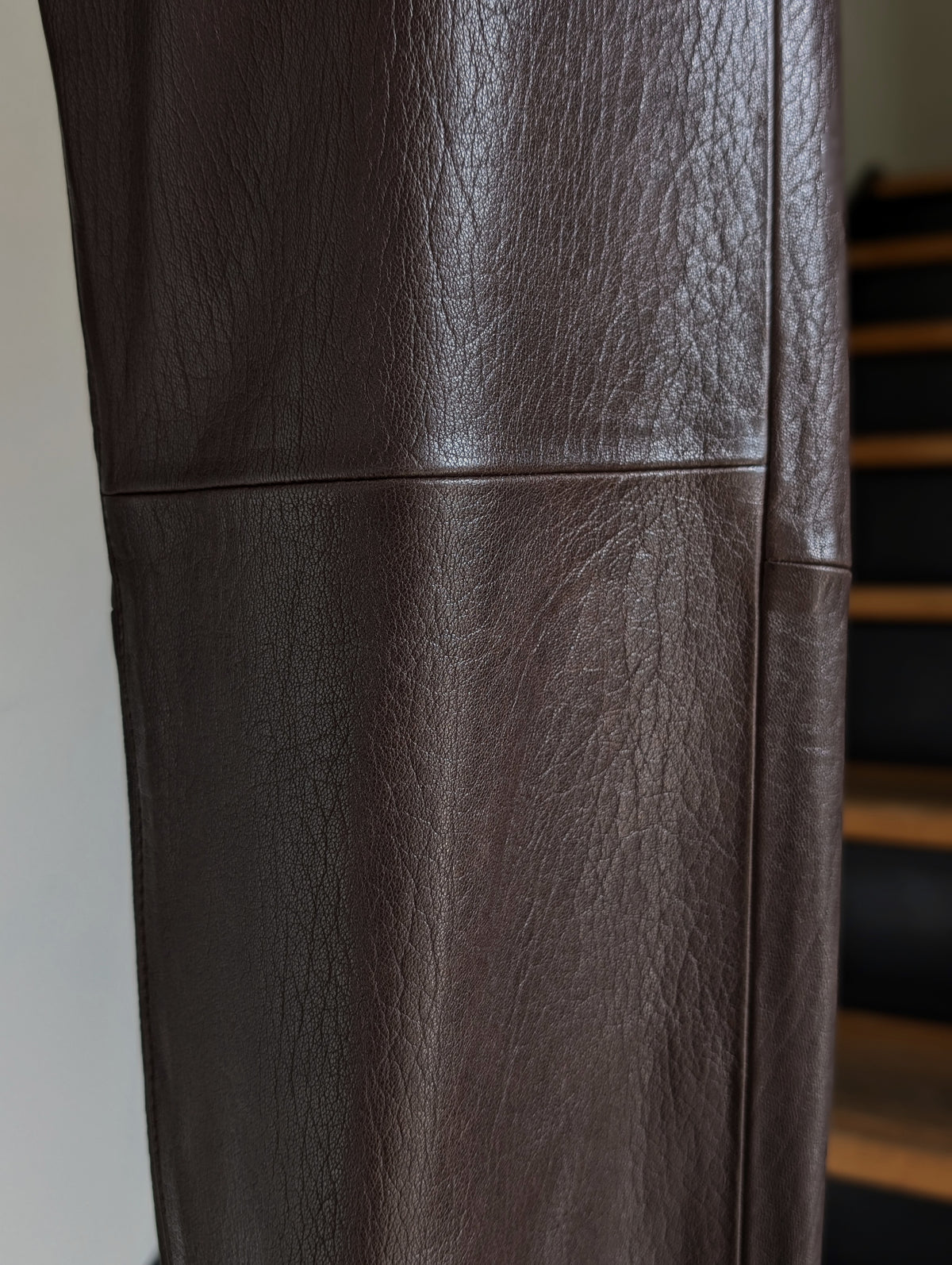 MADISONBLUE  STRAIGHT PANTS LEATHER