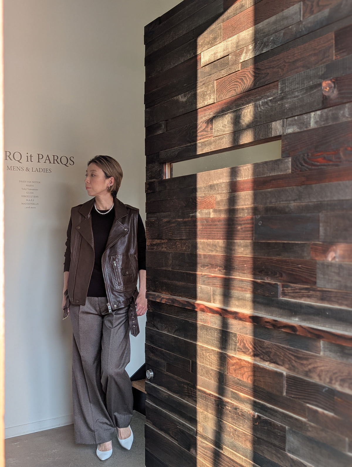MADISONBLUE  RIDERS VEST LEATHER