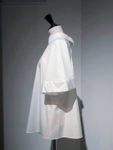 ENFOLD  HIGH-NECK BLOUSE