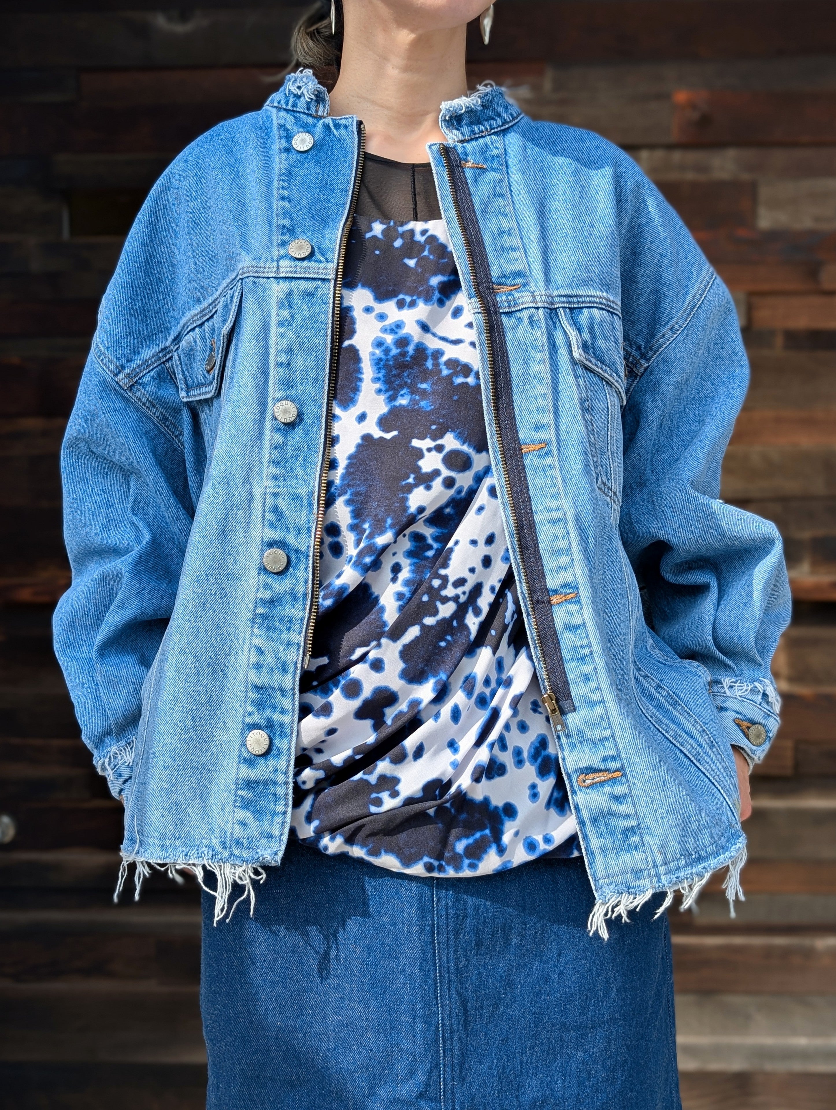 QUIITO ZIP BIG DENIM JK