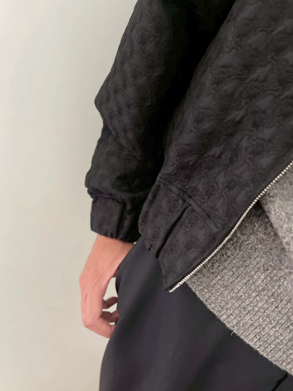 AEHRR 【Draping Yoke Raglan Sleeve Bomber JK】