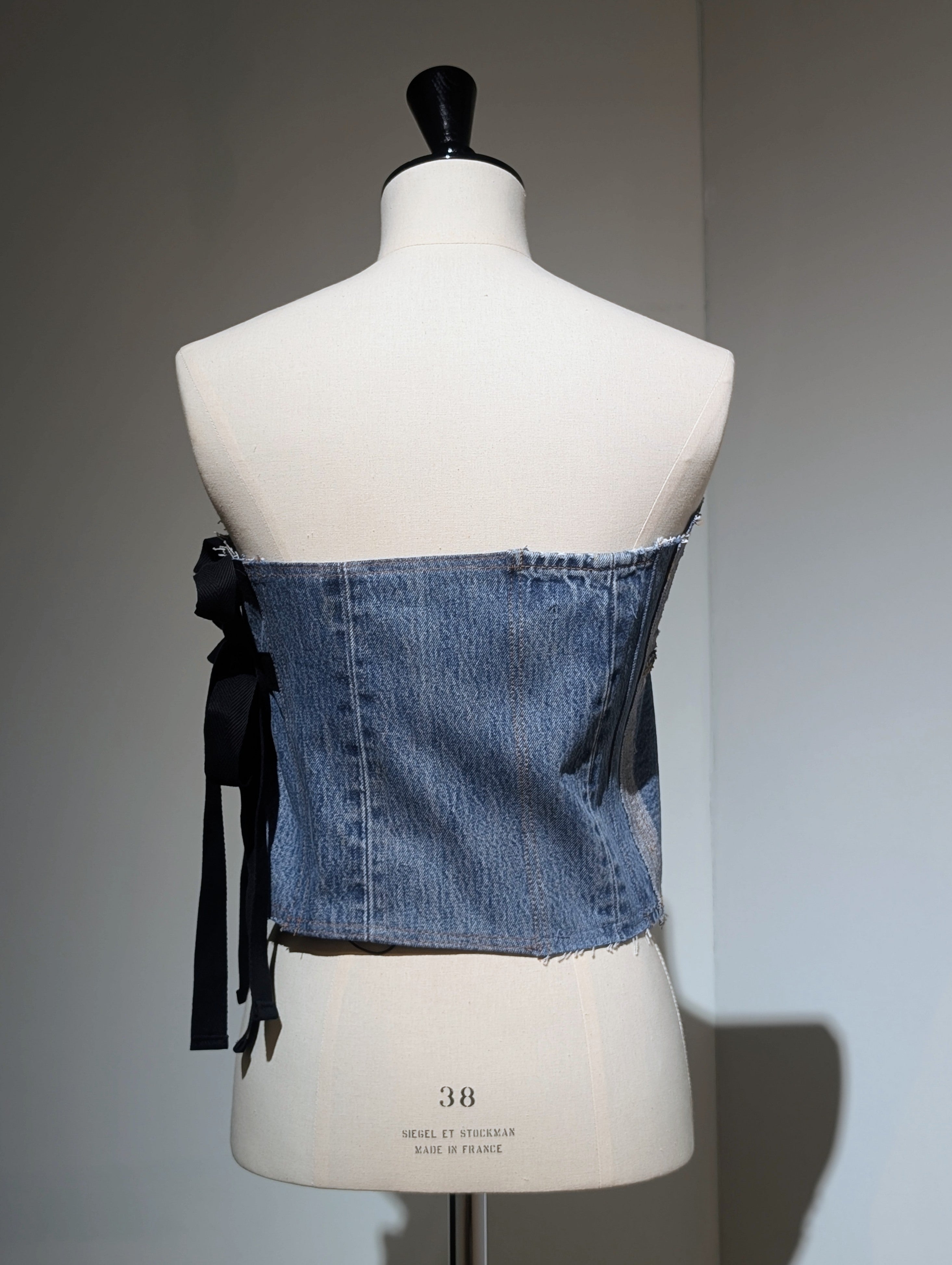 QUIITO DENIM BUSTIER