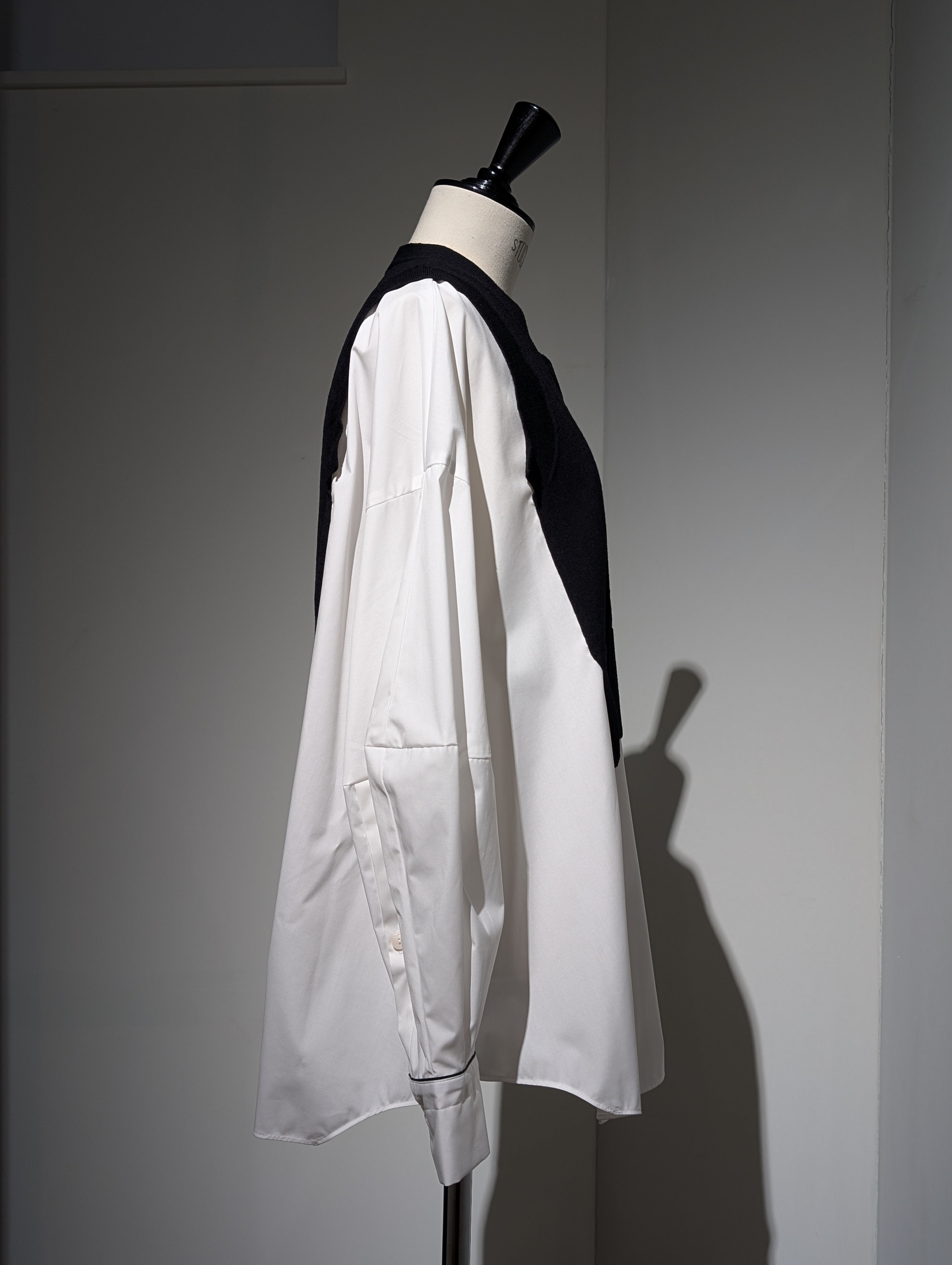 ENFOLD  FAKE-LAYERED PULLOVER