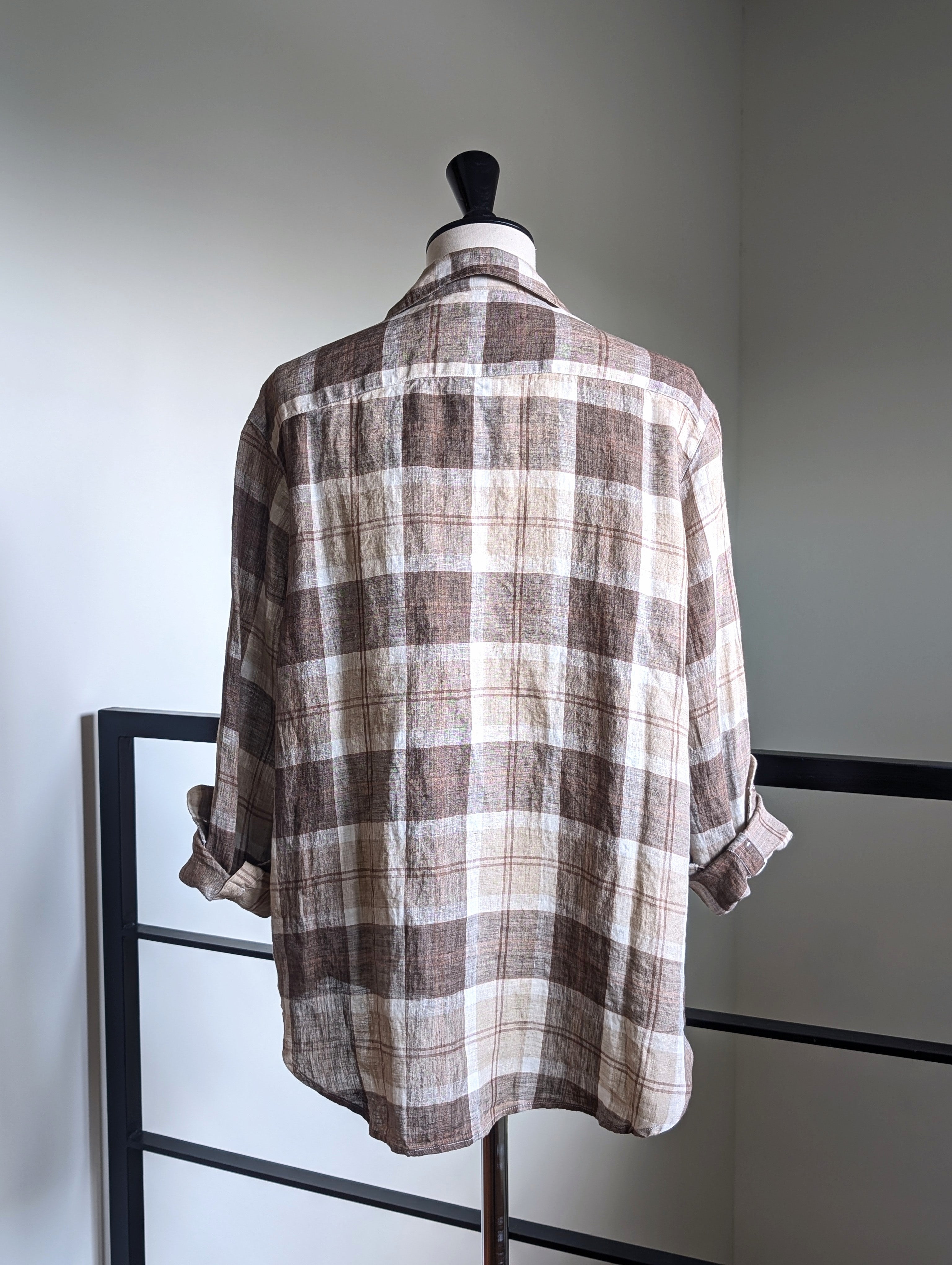 Frank&Eileen "EILEEN"  LINEN PLBR CHECK SHIRTS(物未)