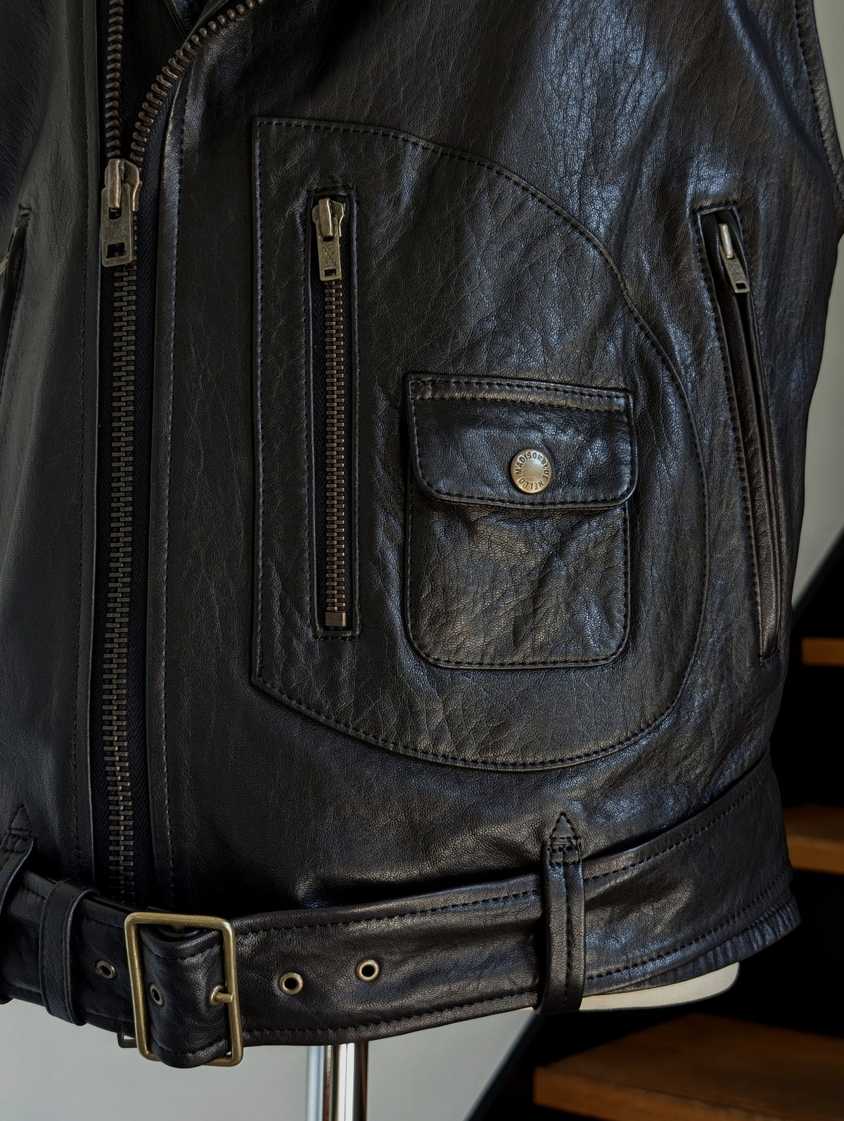 MADISONBLUE  RIDERS VEST LEATHER