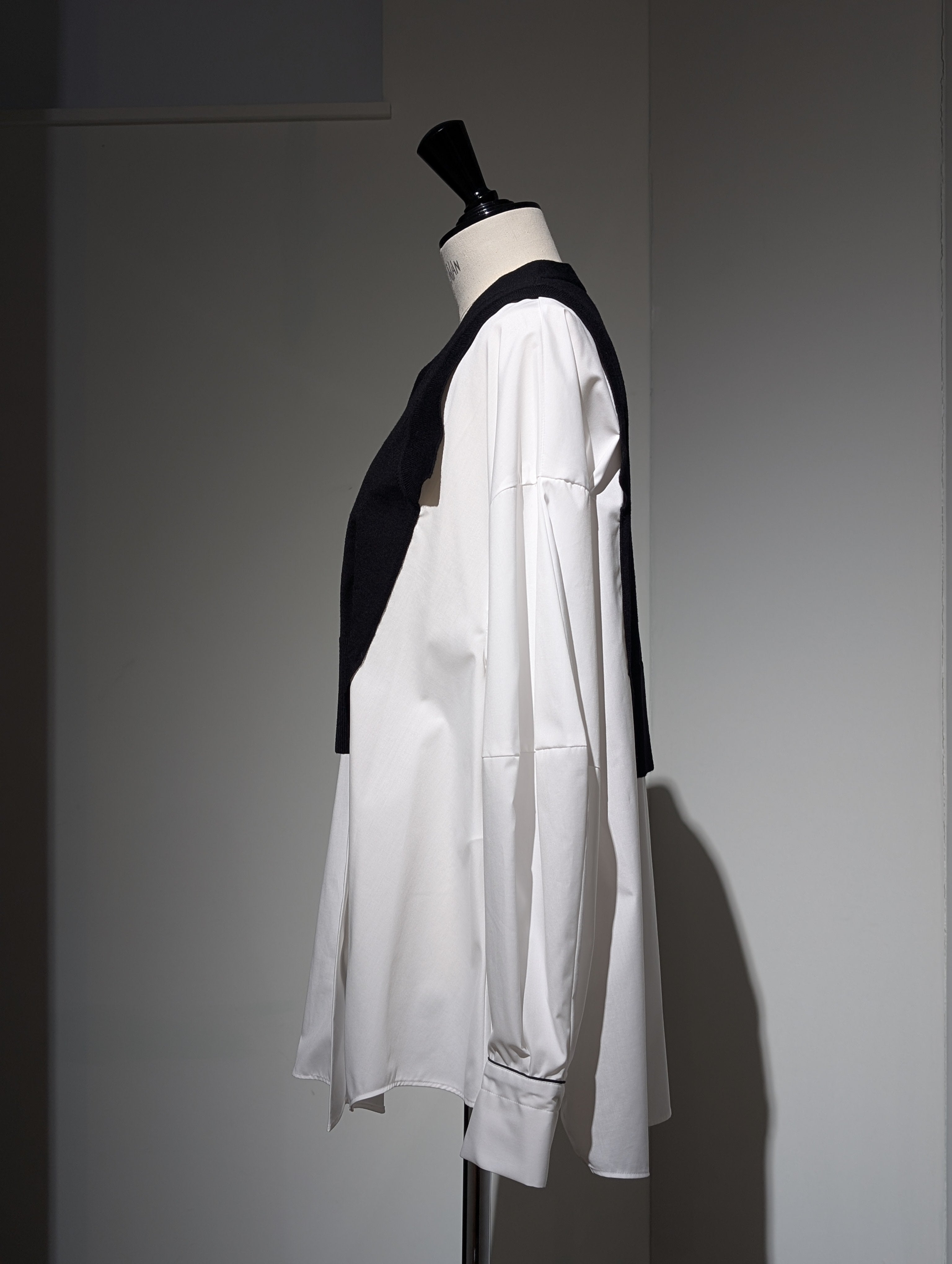 ENFOLD  FAKE-LAYERED PULLOVER