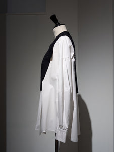 ENFOLD  FAKE-LAYERED PULLOVER