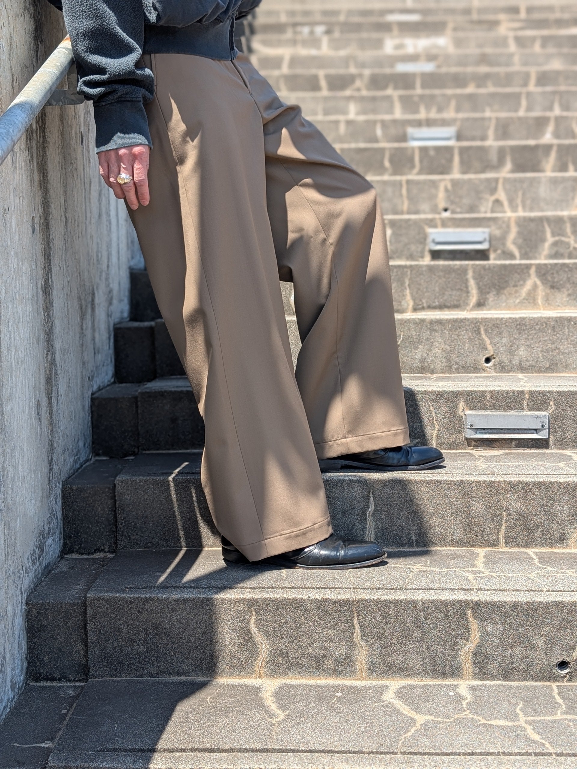 N.HOOLYWOOD 2261-PT21-001 WIDE EASY TROUSERS