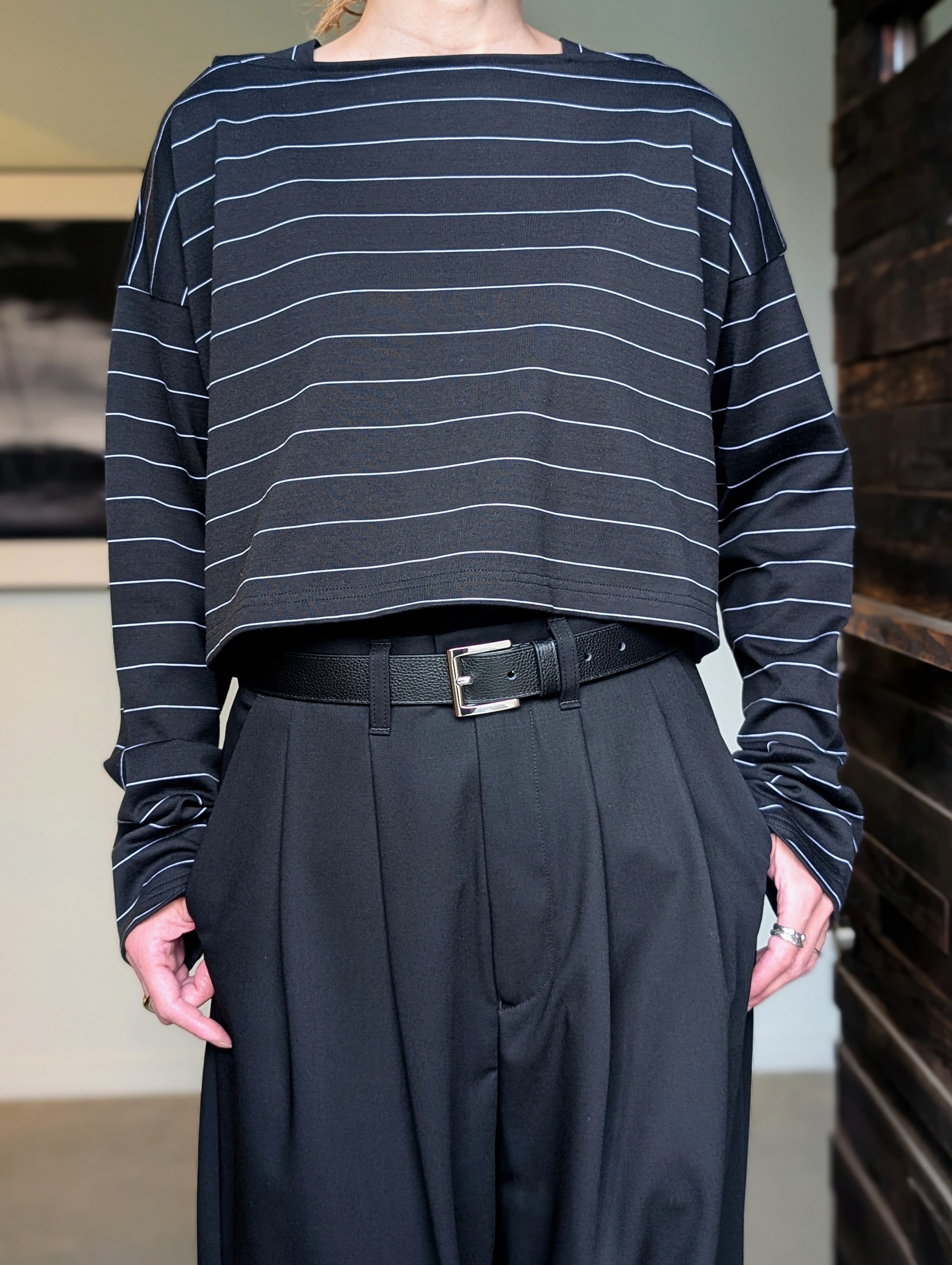 SEEALL SAW63 TS906（MM-003) CROPPED LS T-SHIRTS