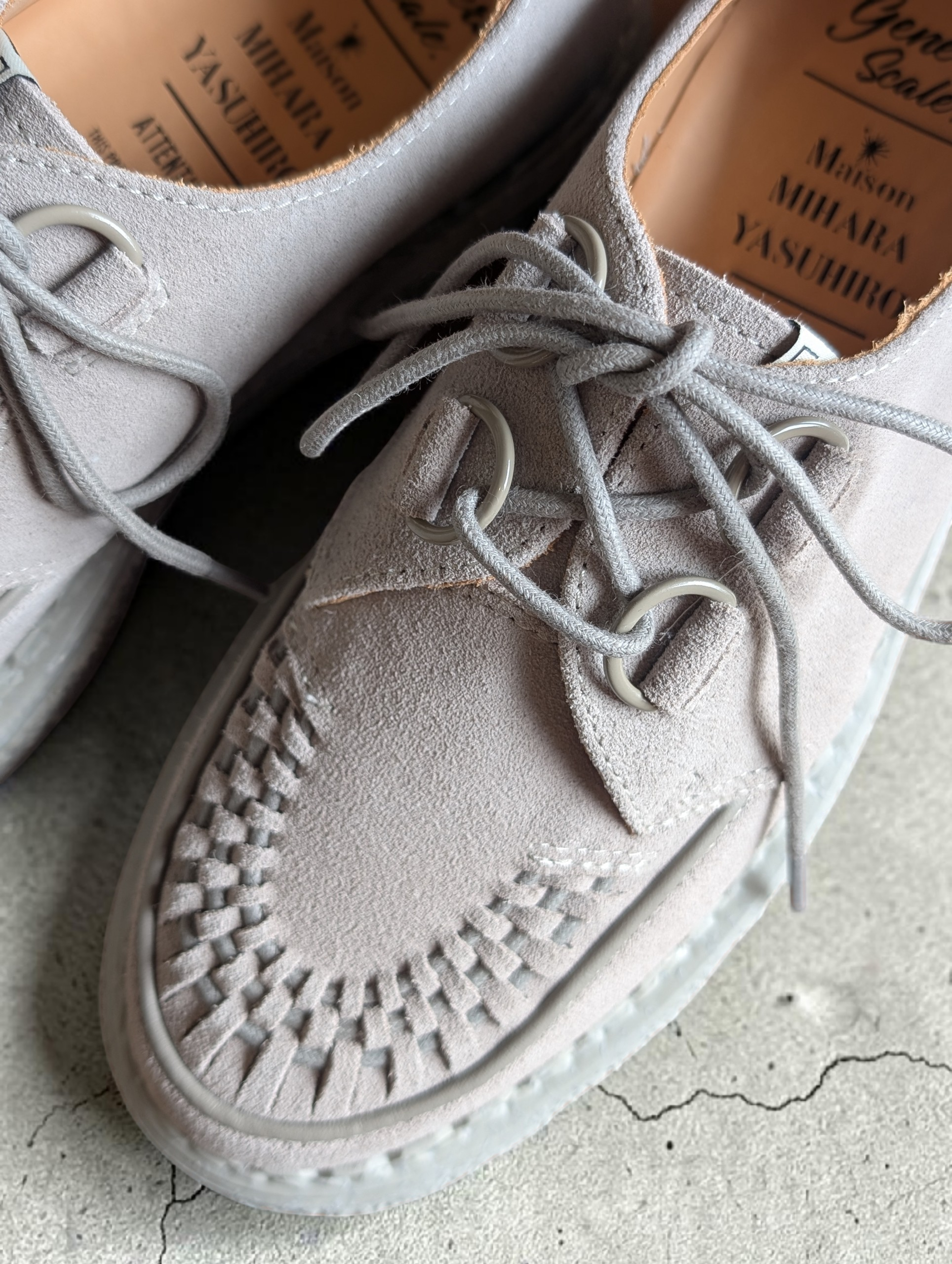 General Scale . Maison MIHARA YASUHIRO / "DAVID"Suede Inter Lace Shoes