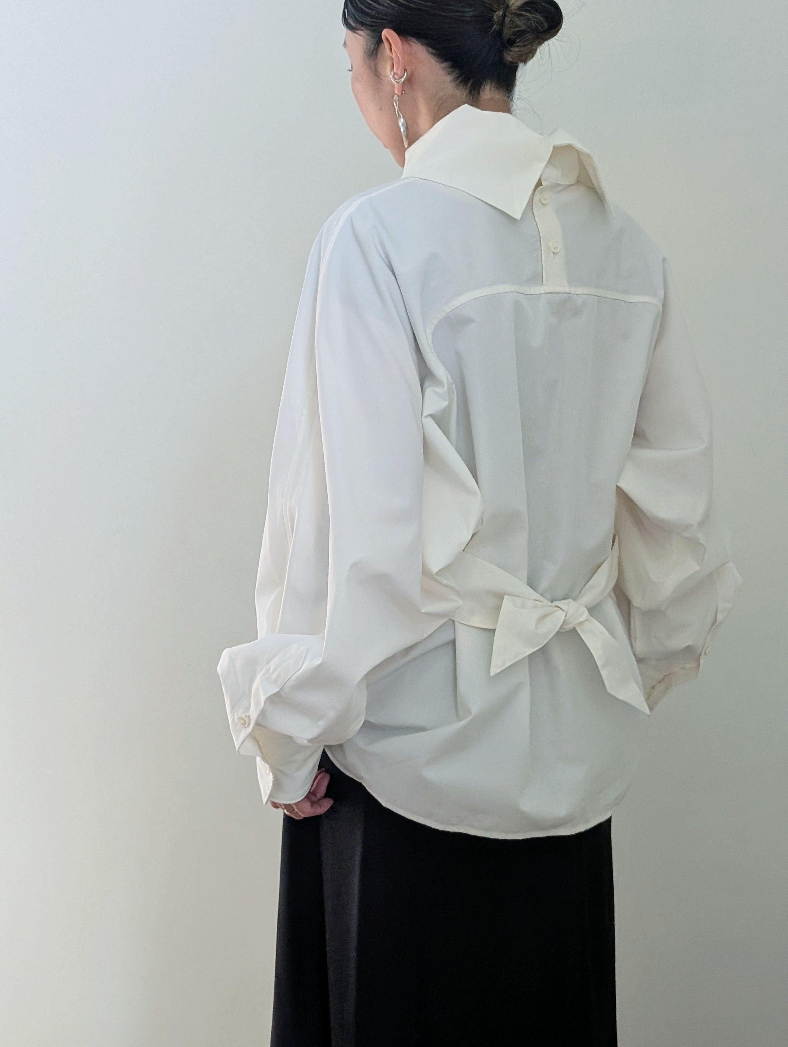 AEHRR 【Draping Yoke Raglan Sleeve Pullover Turtle Shirt】
