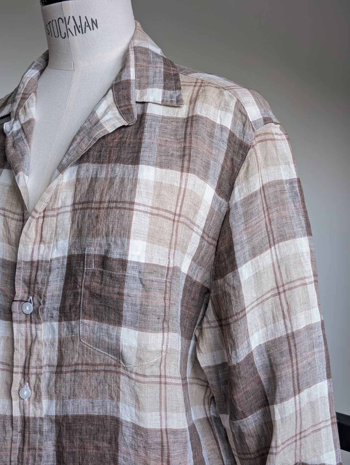 Frank&Eileen "EILEEN"  LINEN PLBR CHECK SHIRTS(物未)