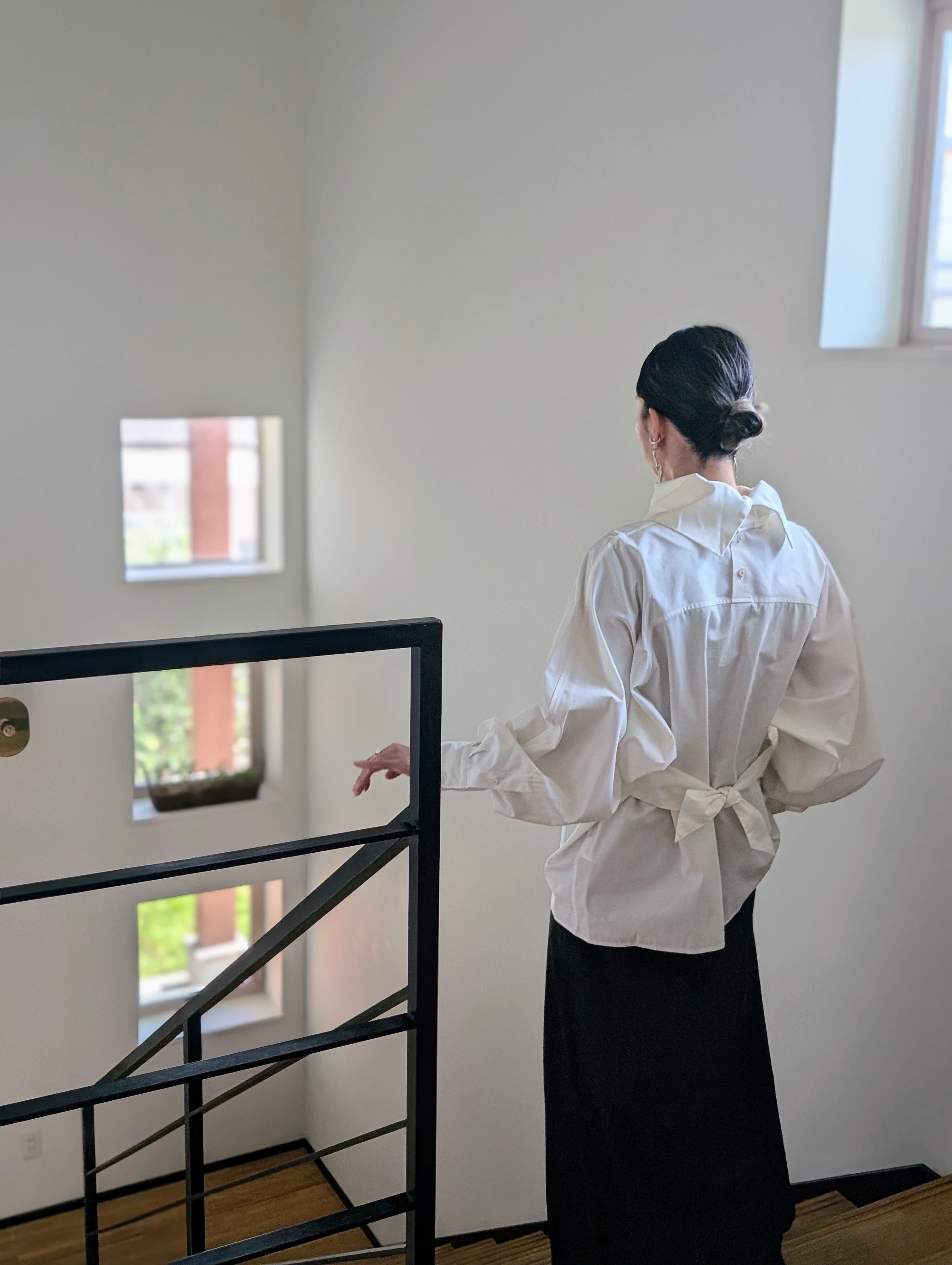 AEHRR 【Draping Yoke Raglan Sleeve Pullover Turtle Shirt】