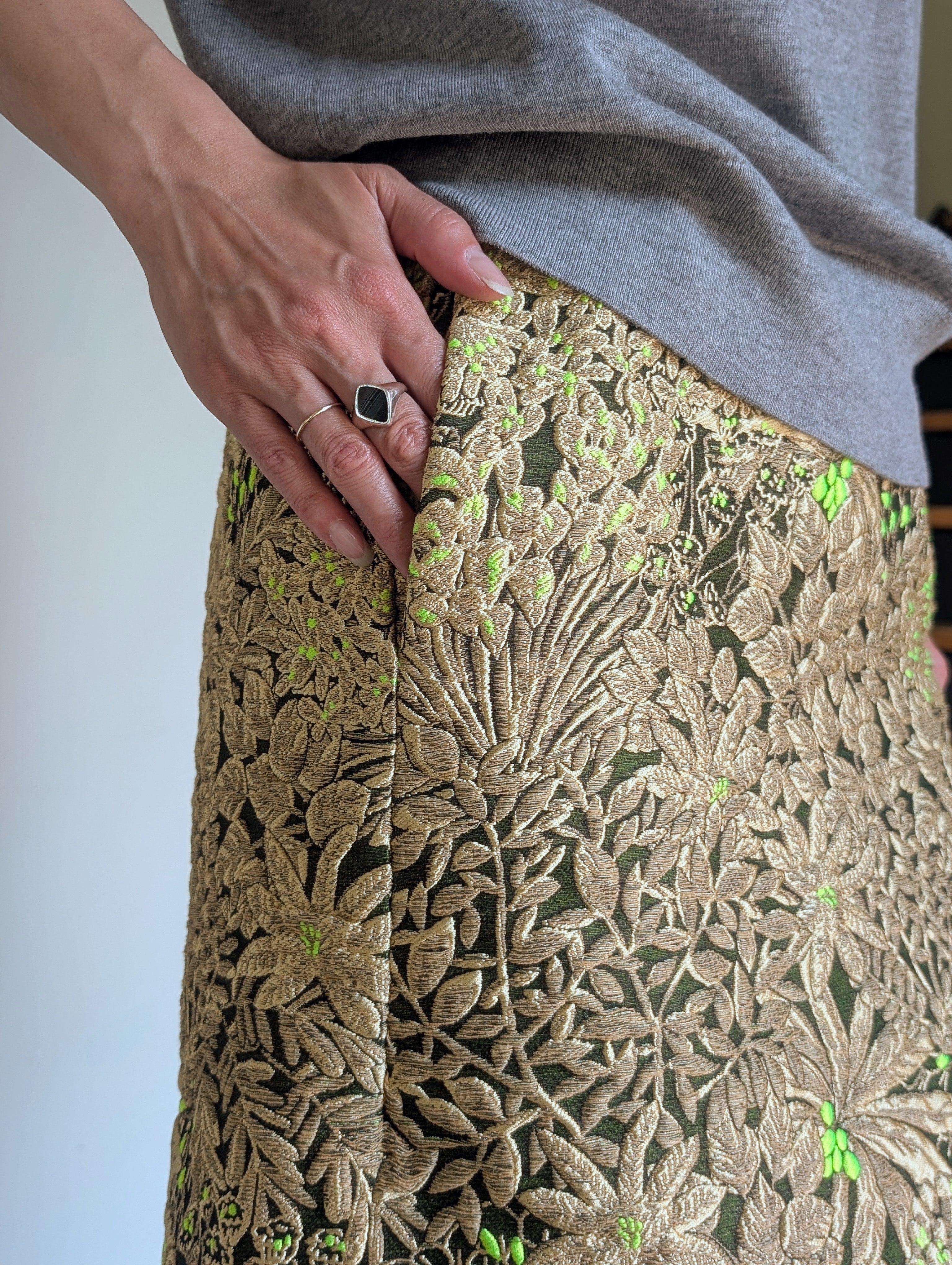 DRIES VAN NOTEN②【262-010807】SENTISTA 4020 W.W.SKIRT