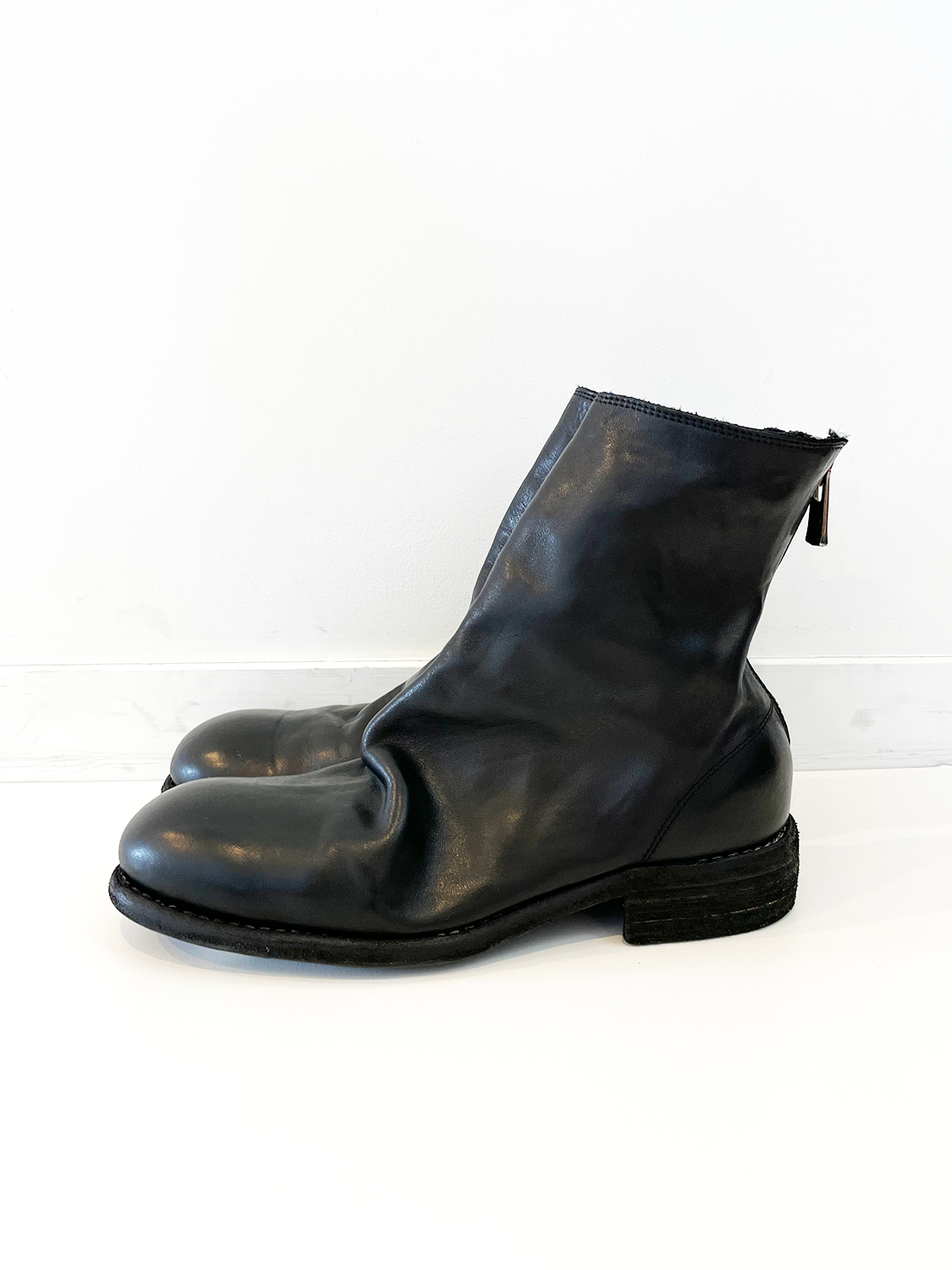 GUIDI  BACK ZIP BOOTS
